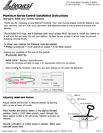 Two straight lever, one shift / one throttle – BSMM11 – Instruction Sheet thumbnail image